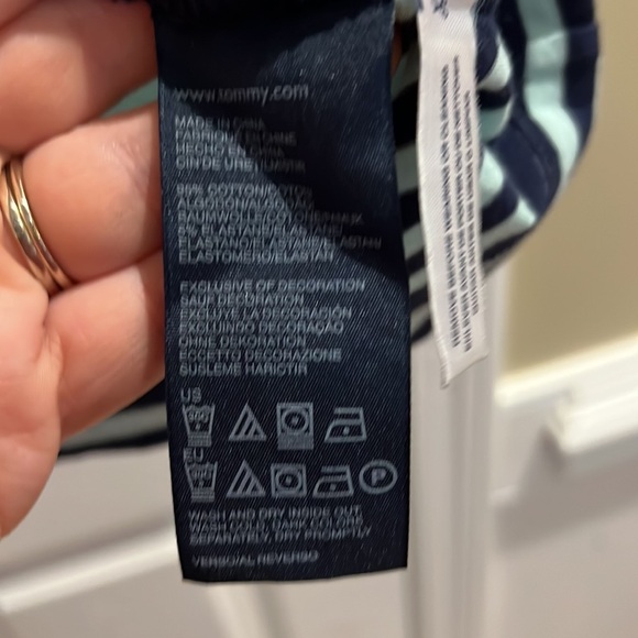 Tommy square neck striped tee - Picture 3 of 3